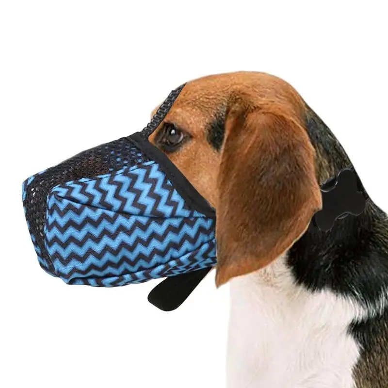 

Breathable Mesh Dog Muzzle Pet No Bark Muzzle Soft Dog Muzzle To Prevent Biting Chewing Adjustable Mouth Guard For Puppys Small