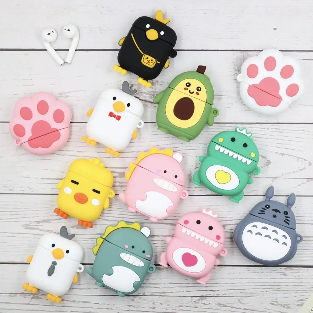 Dinosaur For AirPods 1/2 Case Cute Cartoon Boys Tears Earphone Cases For Apple Airpods 2 Protect Cover with Finger Ring Strap
Dinosaur For AirPods 1/2 Case Cute Cartoon Boys Tears Earphone Cases For Apple Airpods 2 Protect Cover with Finger Ring Strap