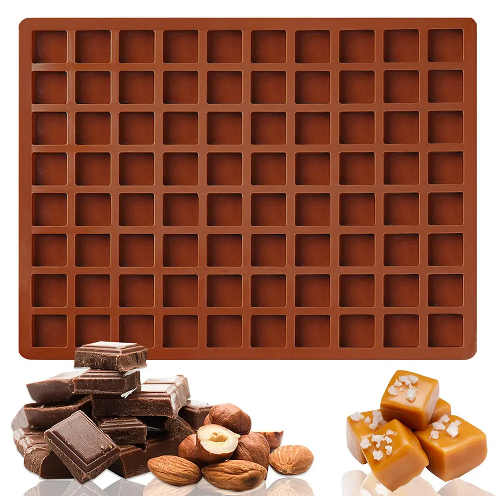 Square Silicone Candy Mold Silicone Molds for Hard Candy Jello Chocolate Gummy Caramel Ganache Ice Cubes Praline
Square Silicone Candy Mold Silicone Molds for Hard Candy Jello Chocolate Gummy Caramel Ganache Ice Cubes Praline