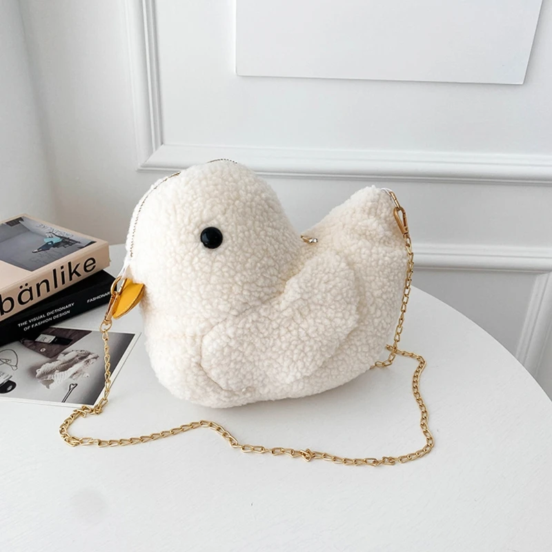Cartoon Sweet Duck Plush Crossbody Bag Shoulder Bags Fashion Chain Satchel Tote Purse for Women Girls
Cartoon Sweet Duck Plush Crossbody Bag Shoulder Bags Fashion Chain Satchel Tote Purse for Women Girls