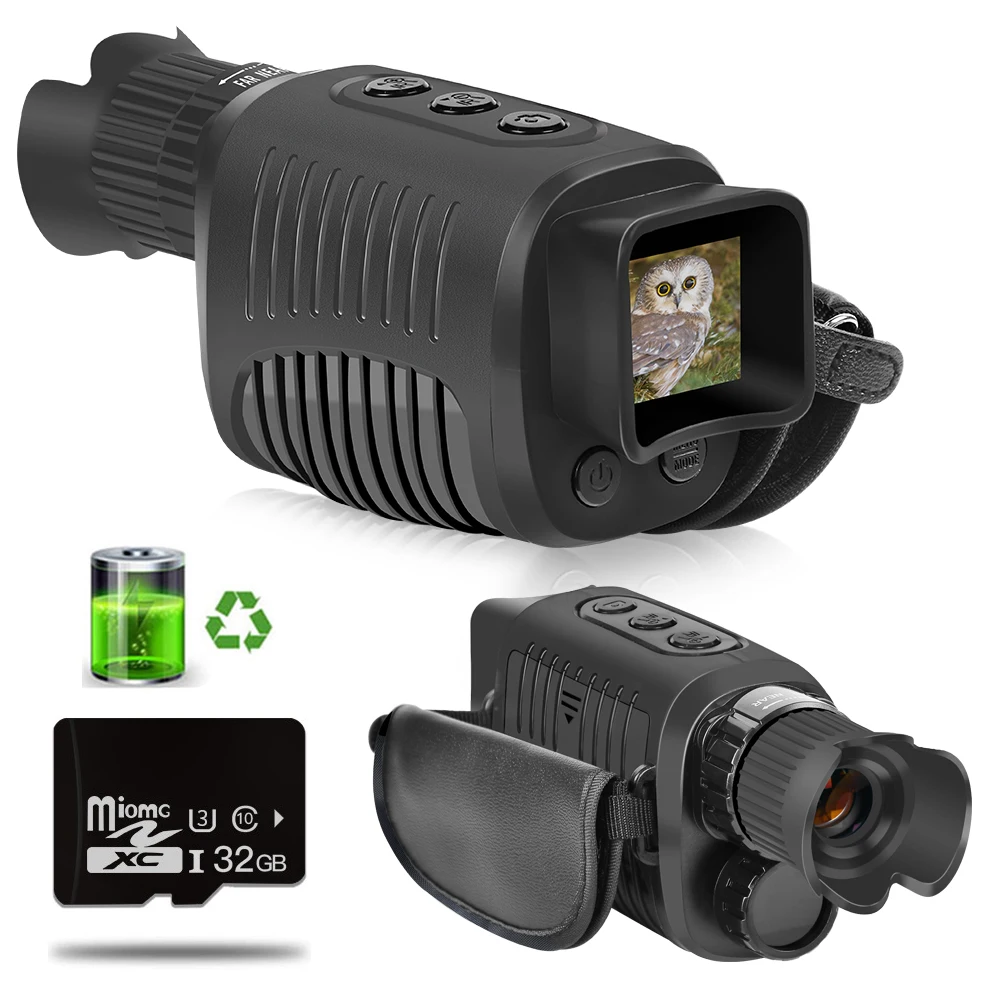 Monocular Night Dark Day 5x Telescope Vision Full Goggles Use Device Outdoor Zoom Hunting Night 300m Infrared Digital
Monocular Night Dark Day 5x Telescope Vision Full Goggles Use Device Outdoor Zoom Hunting Night 300m Infrared Digital