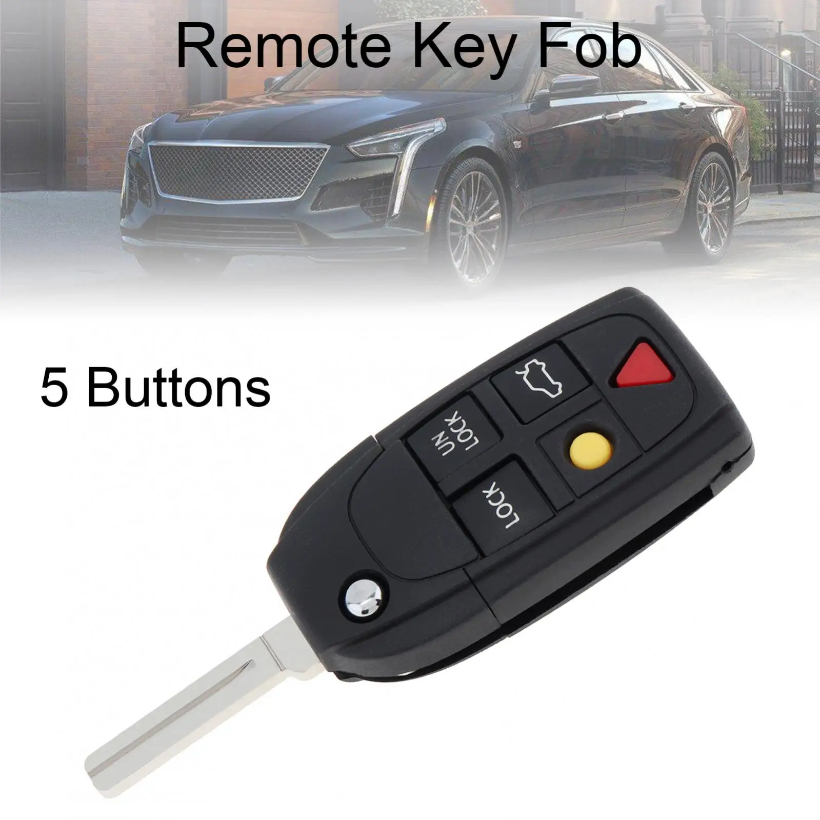 5 Buttons Car Key Fob Case Shell Replacement Flip Folding Remote Cover Car Key Accessories Fit for VOLVO S60 S80 V70 XC90
5 Buttons Car Key Fob Case Shell Replacement Flip Folding Remote Cover Car Key Accessories Fit for VOLVO S60 S80 V70 XC90