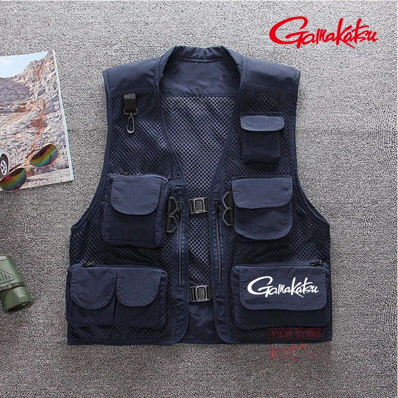 Летняя рыболовная жилетка Gamakatsu, новинка, Быстросохнущий дышащий Многофункциональный сетчатый жилет, мужская спортивная уличная жилетка с ...
Летняя рыболовная жилетка Gamakatsu, новинка, Быстросохнущий дышащий Многофункциональный сетчатый жилет, мужская спортивная уличная жилетка с ...