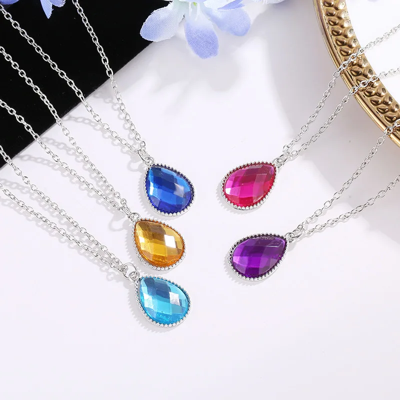 Fashion Trend Droplet Pendant Necklace 2023 Multi-color Inlaid Zirconia Female Personalized Clavicle Chain Hundred Match Jewelry
Fashion Trend Droplet Pendant Necklace 2023 Multi-color Inlaid Zirconia Female Personalized Clavicle Chain Hundred Match Jewelry