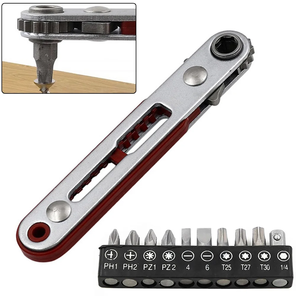 Mini Ratchet Wrench Screwdriver Drive Hex Screwdriver Bit Dual-Drive Head Ratchet Wrench Tool Flat Head Multiple Repair Tool
Mini Ratchet Wrench Screwdriver Drive Hex Screwdriver Bit Dual-Drive Head Ratchet Wrench Tool Flat Head Multiple Repair Tool