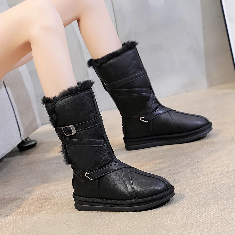 Size 35-40 Thick Plush Suitable For Siberia European Winter Keep Warm Women Snow Boots Thick-soled Fashion Ankle Boots Heel 3CM
Size 35-40 Thick Plush Suitable For Siberia European Winter Keep Warm Women Snow Boots Thick-soled Fashion Ankle Boots Heel 3CM