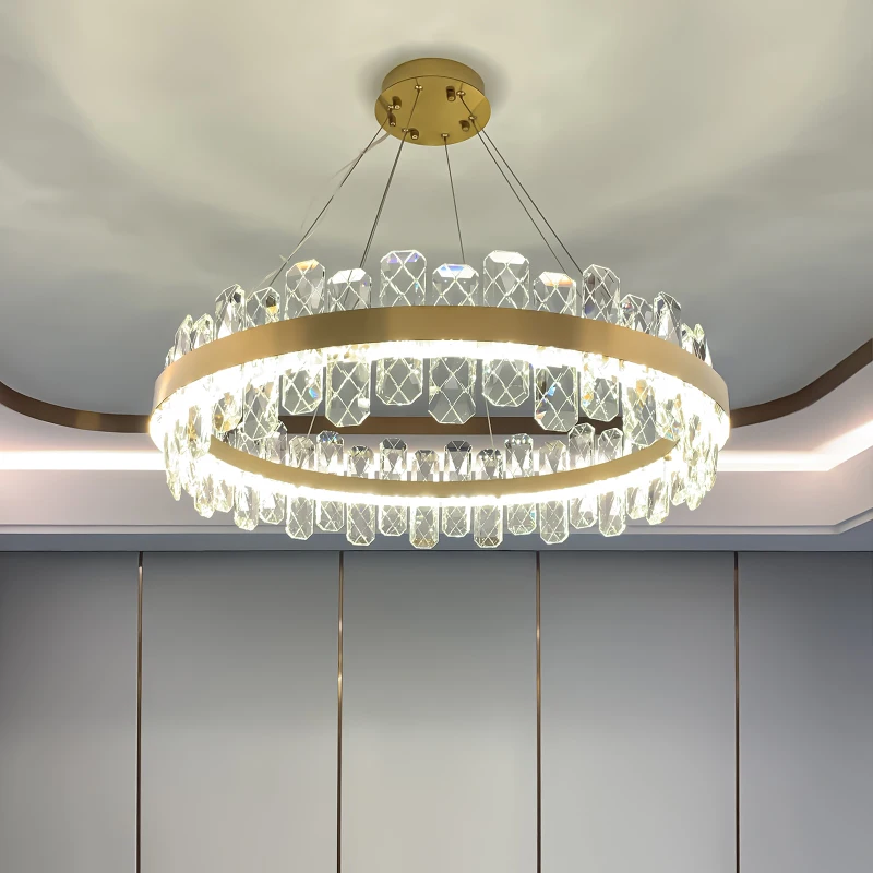 Chandelier For Living Room Crystal Lamp indoor Lighting Luxury High-end Dining Room Lamp Nordic Bedroom Home Model Room Pendant
Chandelier For Living Room Crystal Lamp indoor Lighting Luxury High-end Dining Room Lamp Nordic Bedroom Home Model Room Pendant