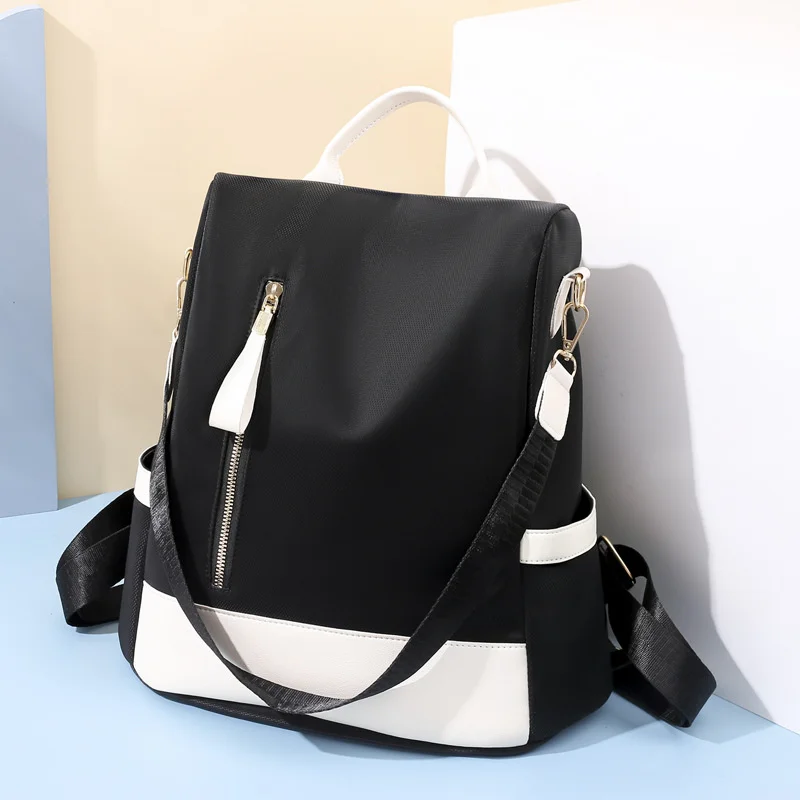 Waterproof Oxford Cloth Stitching Women's Backpack Anti-theft Back Zipper Girls Schoolbag Casual Travel Single Shoulder Backpack
Waterproof Oxford Cloth Stitching Women's Backpack Anti-theft Back Zipper Girls Schoolbag Casual Travel Single Shoulder Backpack