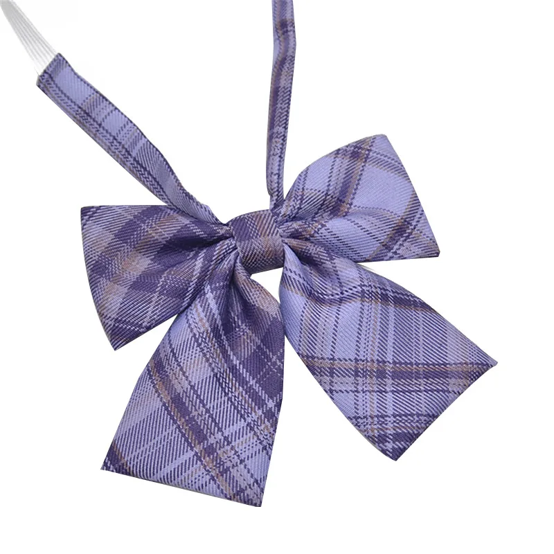 Japanese college style uniform accessories Rubber String Necktie For Girls and Boys Polyester Plaid Neck Tie
Japanese college style uniform accessories Rubber String Necktie For Girls and Boys Polyester Plaid Neck Tie