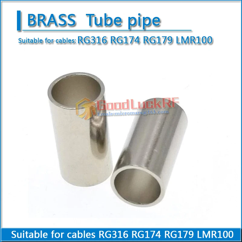 10X Pcs RF Connector Squeeze Tube pipe For RG316 RG174 RG179 LMR100 Cable Straight Nickel Plated
10X Pcs RF Connector Squeeze Tube pipe For RG316 RG174 RG179 LMR100 Cable Straight Nickel Plated