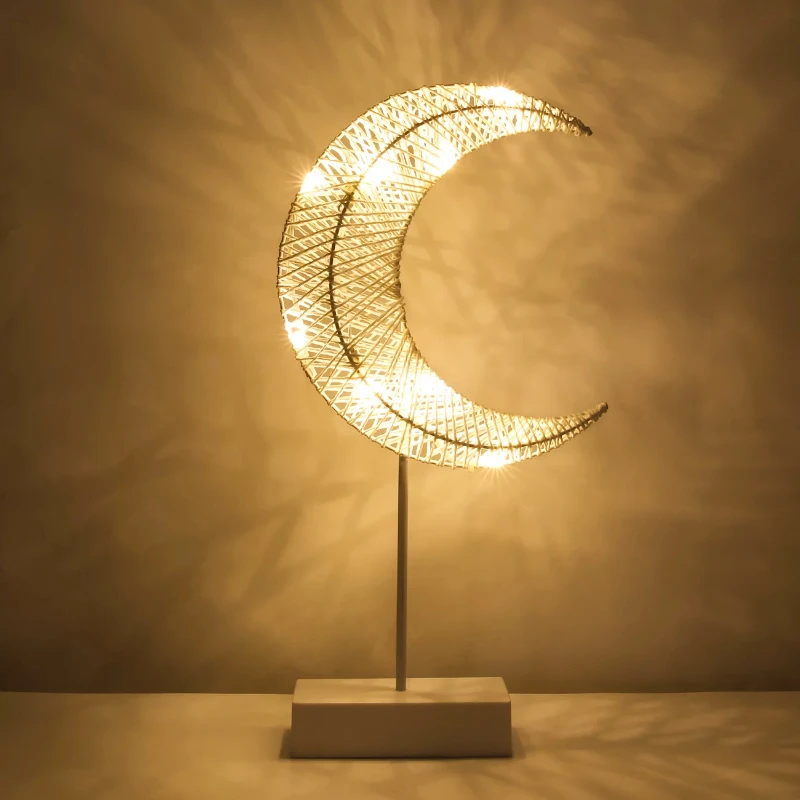Decorative Table Lamp,Warm LED Moon Shape Romantic Bedside Lamp,Battery Operated Nightstand Lamp for Home Bedroom Desktop Ramada
Decorative Table Lamp,Warm LED Moon Shape Romantic Bedside Lamp,Battery Operated Nightstand Lamp for Home Bedroom Desktop Ramada