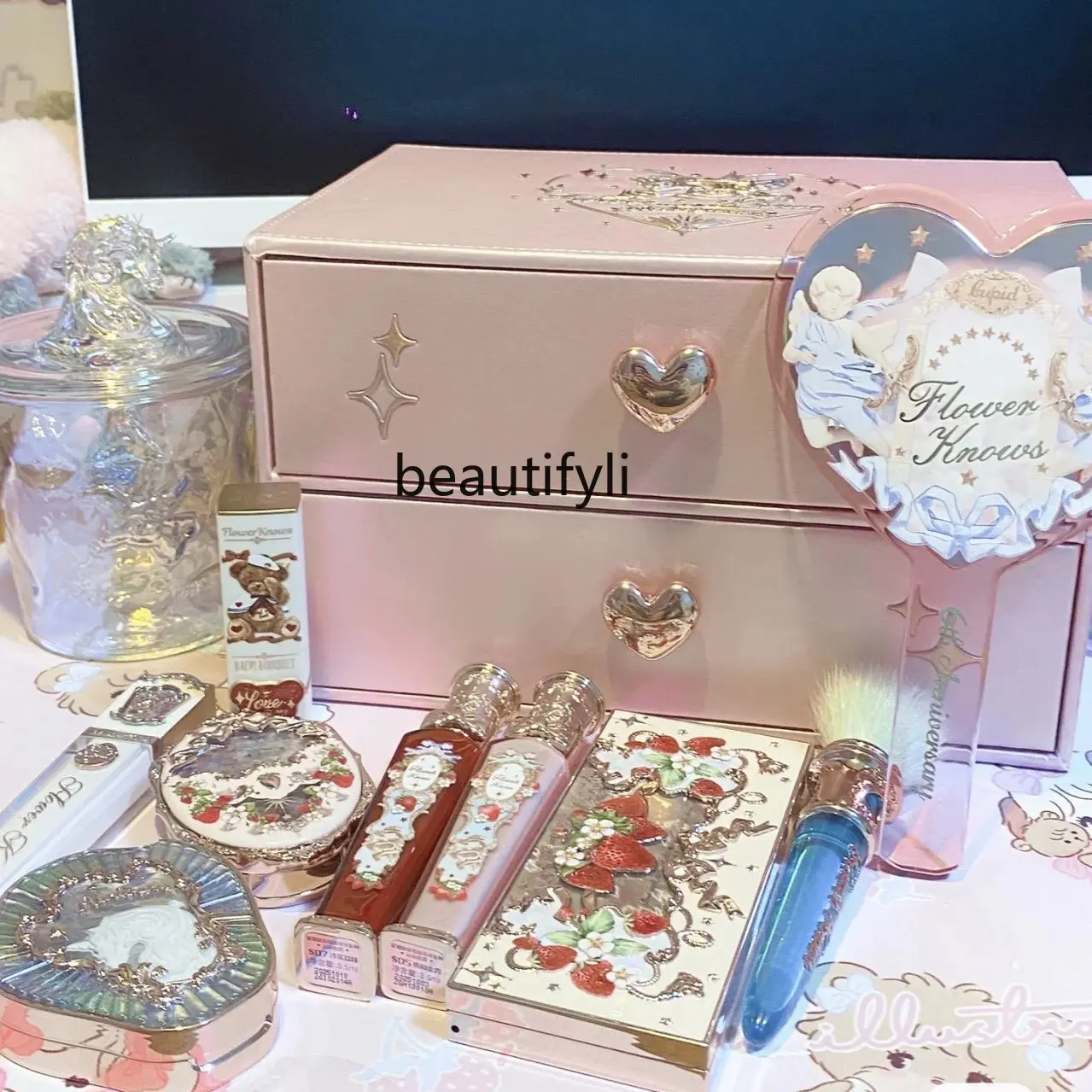 yj Flower Know 6 Th Anniversary Limited Series Peripheral Hand Mirror Water Cup Storage Box Carpet Table Mat
yj Flower Know 6 Th Anniversary Limited Series Peripheral Hand Mirror Water Cup Storage Box Carpet Table Mat