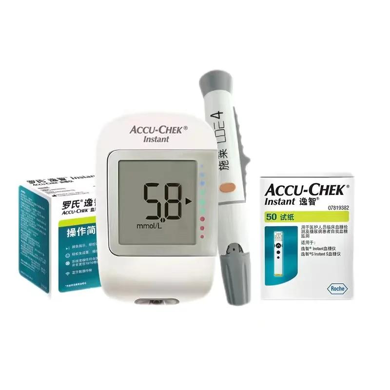 

Тестовые полоски для глюкометра Roche Bluetooth Accu Chek Instant для диабета, тест-полоски для глюкозы Accu Chek, бесплатные иглы для коллекционирования крови Exp:2024-02!
