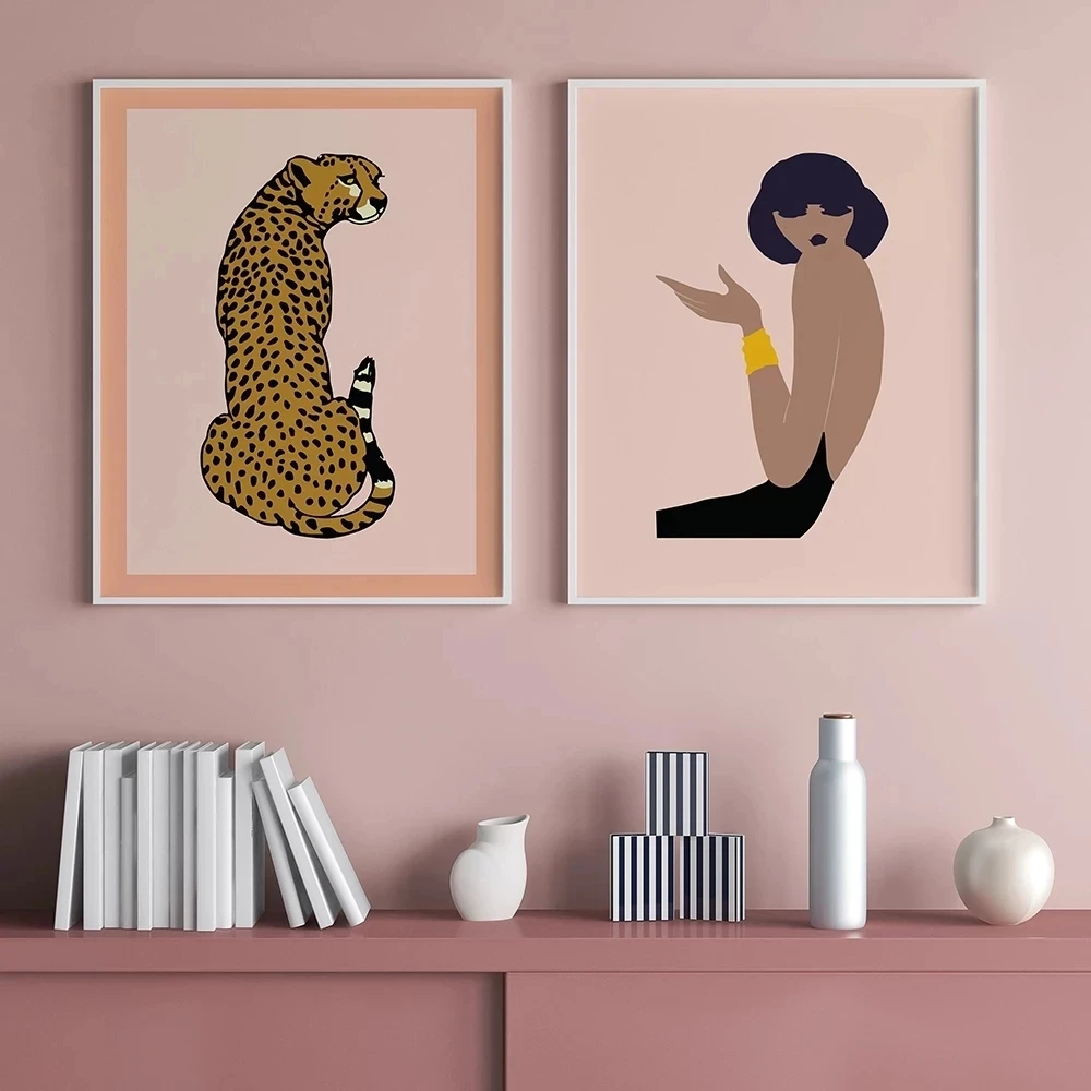 Nordic Style Woman Poster HD Prints Leopard Animal Canvas Painting Wall Art No Frame Picture Modern Living Room Home Decoration
Nordic Style Woman Poster HD Prints Leopard Animal Canvas Painting Wall Art No Frame Picture Modern Living Room Home Decoration