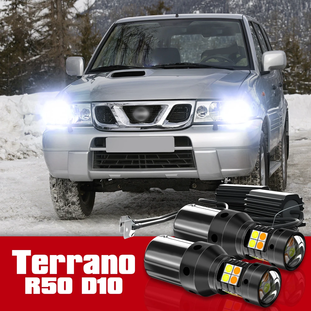 2pcs Dual Mode Turn Signal+Daytime Running Light Accessories LED DRL For Nissan Terrano R50 D10 2004 2013 2014 2015 2016 2017
2pcs Dual Mode Turn Signal+Daytime Running Light Accessories LED DRL For Nissan Terrano R50 D10 2004 2013 2014 2015 2016 2017