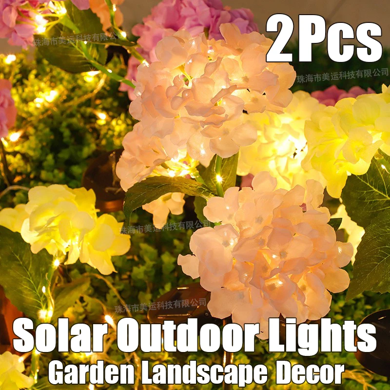 2Pcs LED Solar simulation Hydrangea Flower Lights Ground Mounted Outdoors Garden Decoration Villa Courtyard Lawn Courtyard Lamps
2Pcs LED Solar simulation Hydrangea Flower Lights Ground Mounted Outdoors Garden Decoration Villa Courtyard Lawn Courtyard Lamps