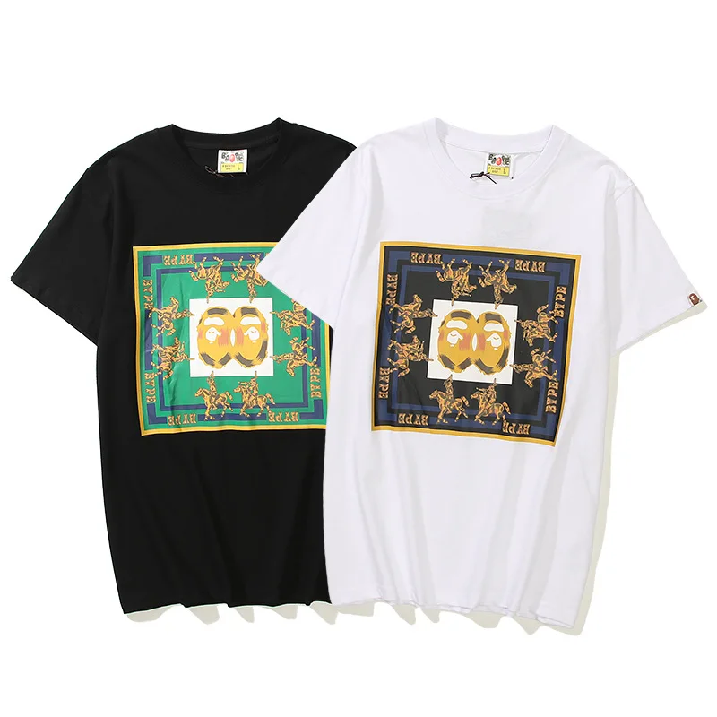 100%cotton Japanese Fashion Brand Bape Ape Man Printed Men's and Women's Cotton Short Sleeved T-shirts
100%cotton Japanese Fashion Brand Bape Ape Man Printed Men's and Women's Cotton Short Sleeved T-shirts