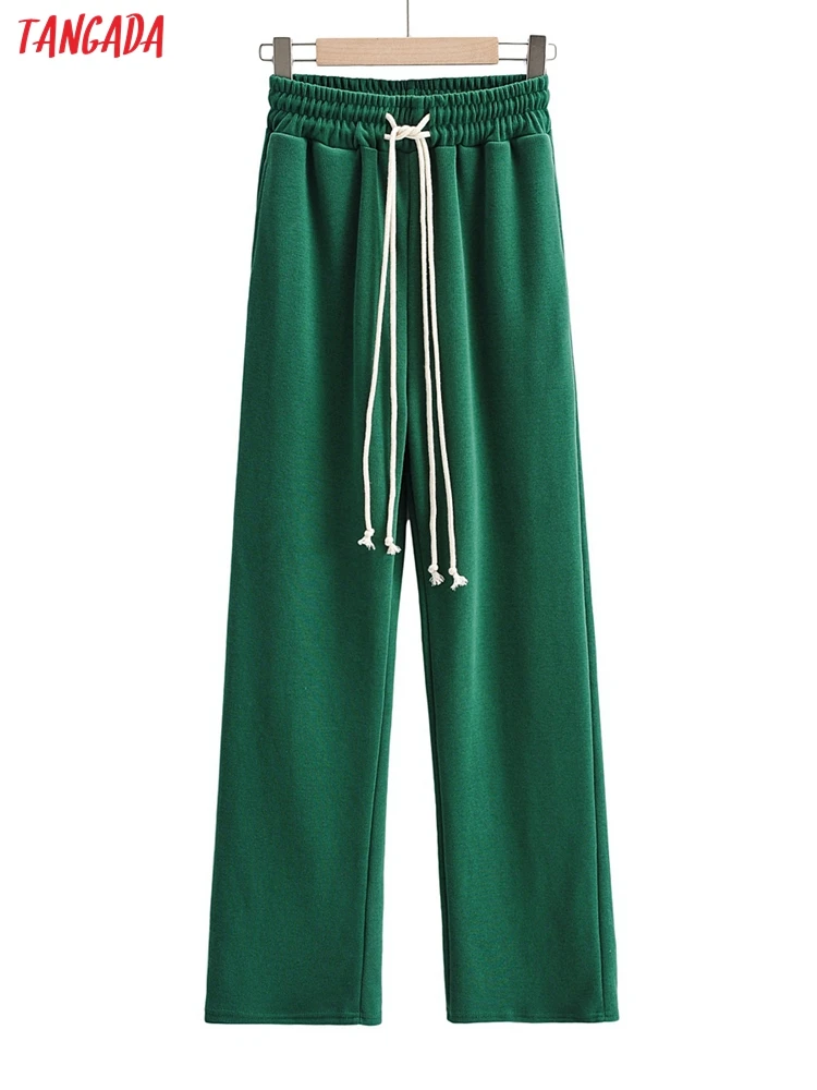 Tangada 2022 Women Green Wide Leg Pants Cargo Strethy Waist Pants Trousers Joggers Female Sweatpants 4P48 
Tangada 2022 Women Green Wide Leg Pants Cargo Strethy Waist Pants Trousers Joggers Female Sweatpants 4P48