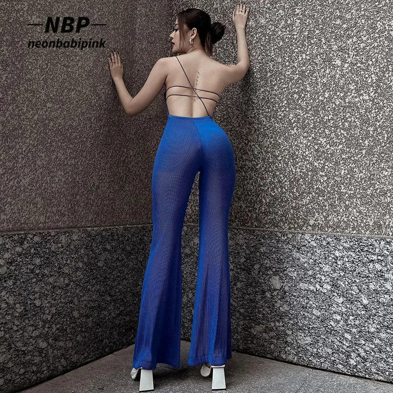 NEONBABIPINK Strappy One Shoulder Backless Jumpsuit Women Fashion Sexy Blue Black Ribbed One Piece Outfits Club Wear N69-CE33
NEONBABIPINK Strappy One Shoulder Backless Jumpsuit Women Fashion Sexy Blue Black Ribbed One Piece Outfits Club Wear N69-CE33