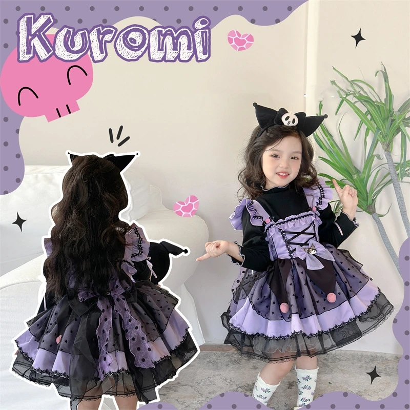 Sanrio Kawali Kuromi Dress Anime Children Lolita Princess Dress Autumn R Loose Long Sleeves Cloth Ins Lace Skirt Birthday Gift
Sanrio Kawali Kuromi Dress Anime Children Lolita Princess Dress Autumn R Loose Long Sleeves Cloth Ins Lace Skirt Birthday Gift