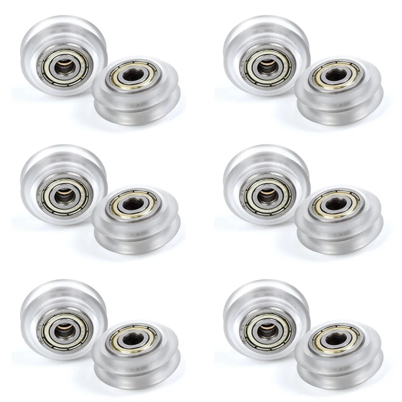 12Pcs CNC Clear Polycarbonate Wheel Pulley 625ZZ Bearing Plastic Wheel V-Slot For CR-10, CR-10S, S4, S5 Ender 3 Pro
12Pcs CNC Clear Polycarbonate Wheel Pulley 625ZZ Bearing Plastic Wheel V-Slot For CR-10, CR-10S, S4, S5 Ender 3 Pro