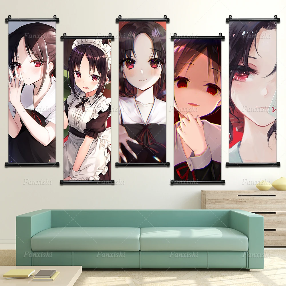 

Kaguya Shinomiya Posters Home Decor Japan Anime Character Hangings Decorative Canvas Paintings Wall Artwork For Girl Bedroom