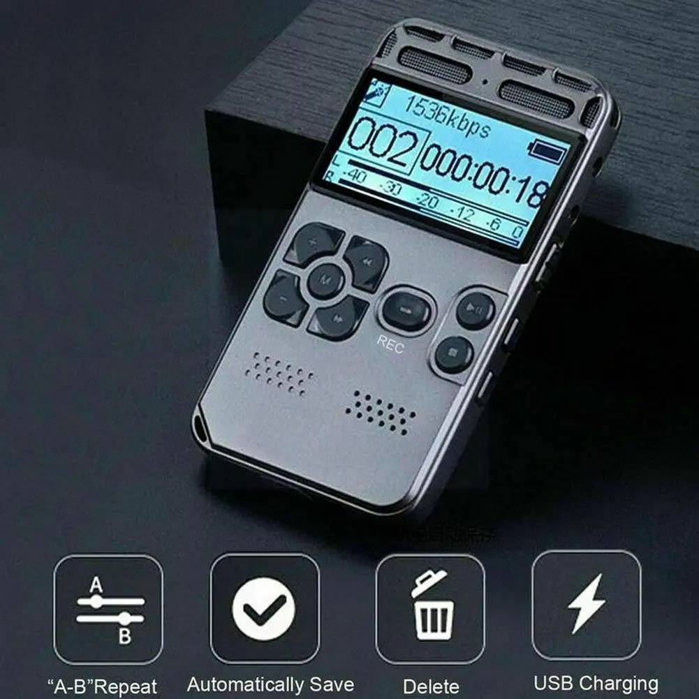 Portable Digital Audio Sound Voice Recorder Dictaphone Noise Player Reduction Recording Recorder Mp3 50m Audio 64gb Wav K9b6
Portable Digital Audio Sound Voice Recorder Dictaphone Noise Player Reduction Recording Recorder Mp3 50m Audio 64gb Wav K9b6