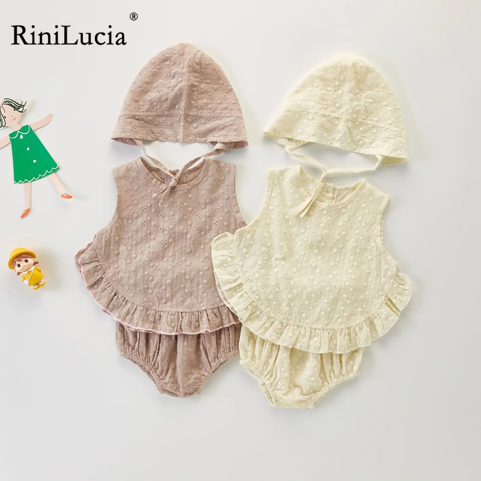 RiniLucia Baby Girl Clothes Casual Tracksuit Cotton Clothing Summer Sleeveless Clothes For Babies T-shirts Pants For Kids Outfit 
RiniLucia Baby Girl Clothes Casual Tracksuit Cotton Clothing Summer Sleeveless Clothes For Babies T-shirts Pants For Kids Outfit