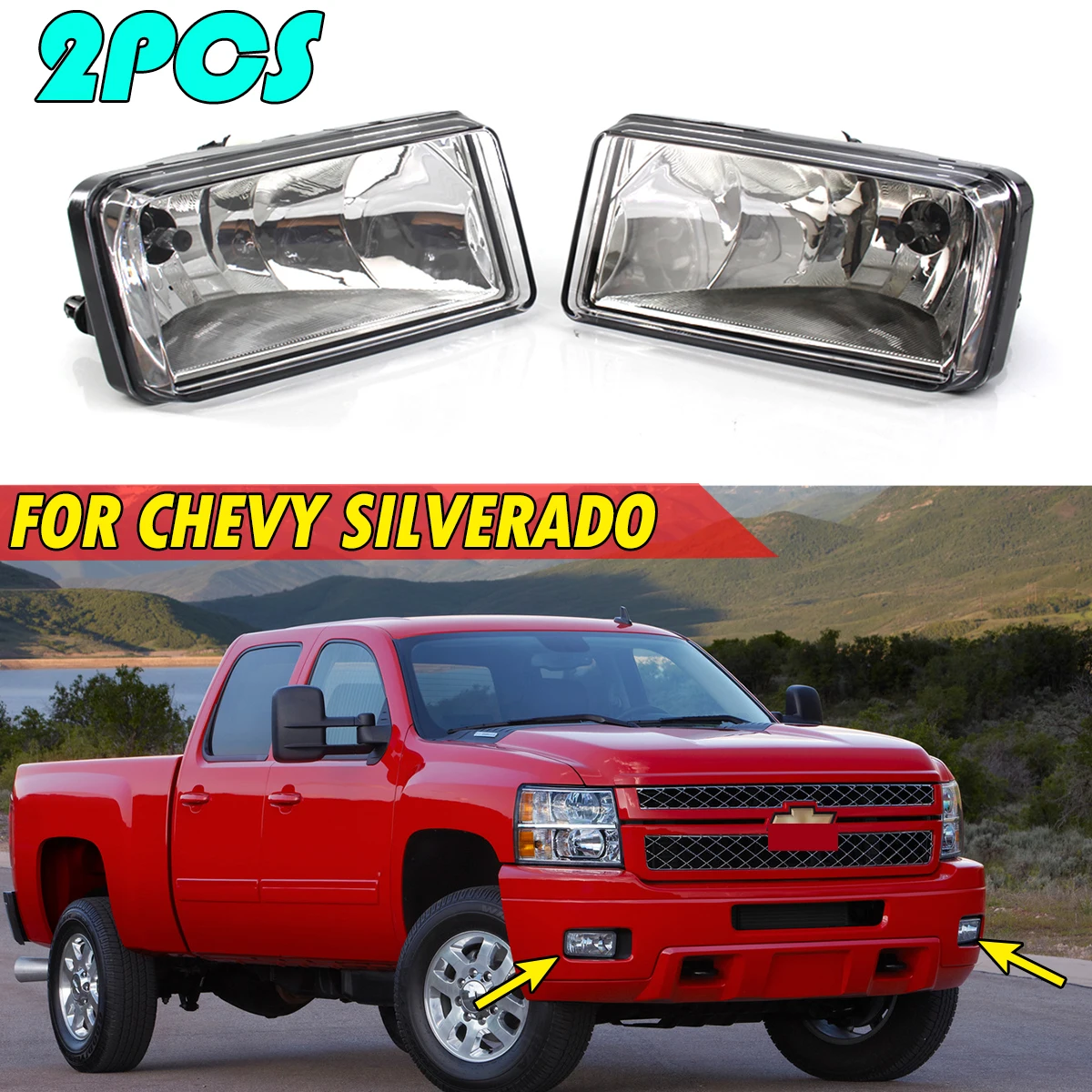 Противотумансветильник для переднего бампера фары дальнего света для Chevy Silverado 2500HD 3500HD Tahoe Suburban 1500 2500 подчеркивающие 2007-2013, 1 пара
Противотумансветильник для переднего бампера фары дальнего света для Chevy Silverado 2500HD 3500HD Tahoe Suburban 1500 2500 подчеркивающие 2007-2013, 1 пара