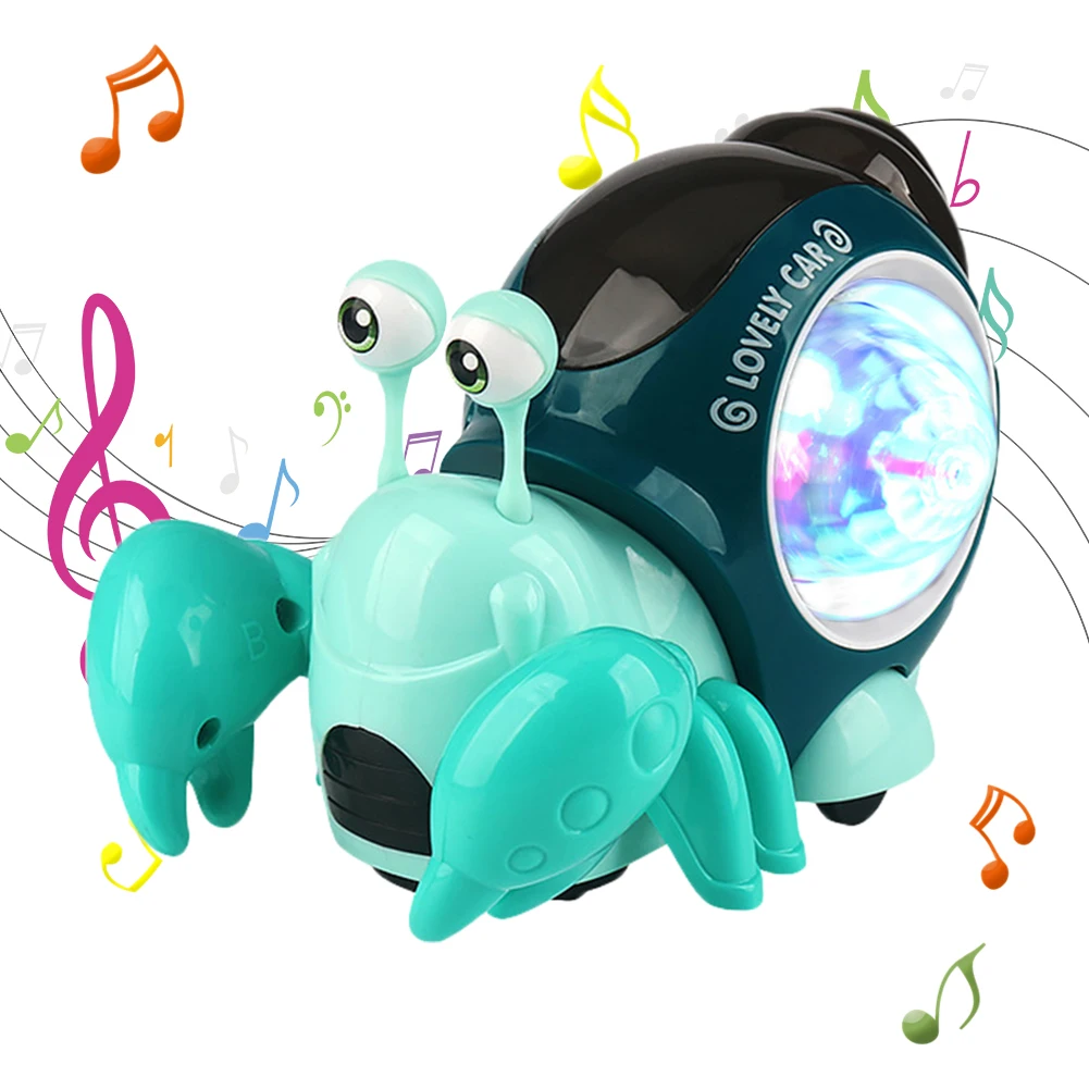 Baby Crawling Toy Electric Pet with Music LED Light Up Musical Toy Interactive Sensing Crab Crawling Walking Moving Children Toy
Baby Crawling Toy Electric Pet with Music LED Light Up Musical Toy Interactive Sensing Crab Crawling Walking Moving Children Toy