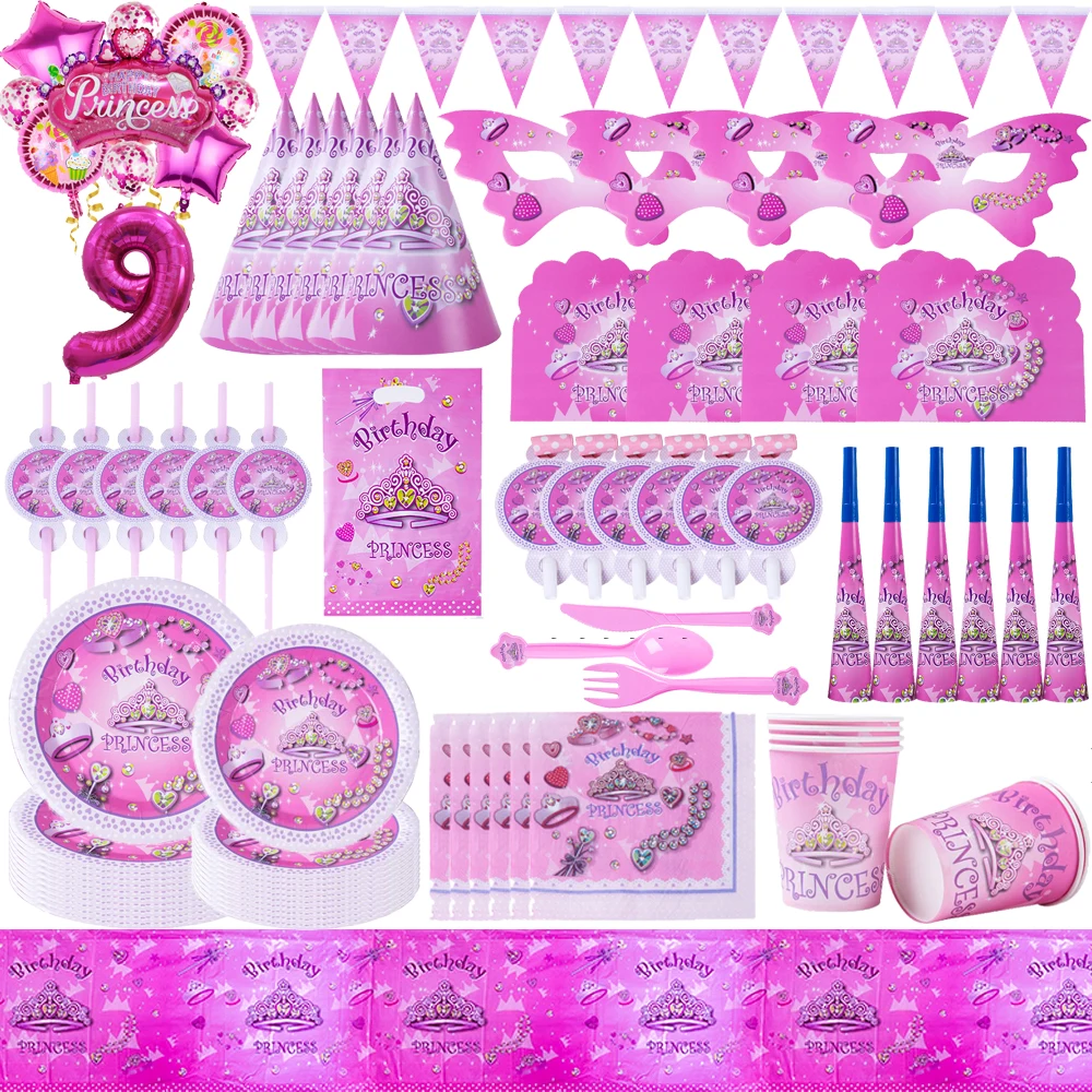Pink Girls Birthday Party Decorations Paper Plates Cup Napkins Tablecloth Disposable Tableware Balloons For Baby Shower Supplies
Pink Girls Birthday Party Decorations Paper Plates Cup Napkins Tablecloth Disposable Tableware Balloons For Baby Shower Supplies