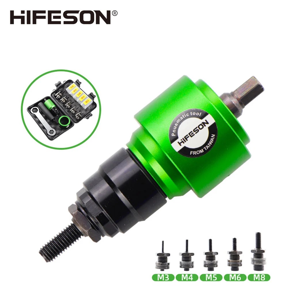 HIFESON Electric Gun Adapter Rivet Head Manual Rivet Nut Drill Adapter Connection Kit Tool Accessory For M3 M4 M5 M6 M8 M10 Nuts
HIFESON Electric Gun Adapter Rivet Head Manual Rivet Nut Drill Adapter Connection Kit Tool Accessory For M3 M4 M5 M6 M8 M10 Nuts