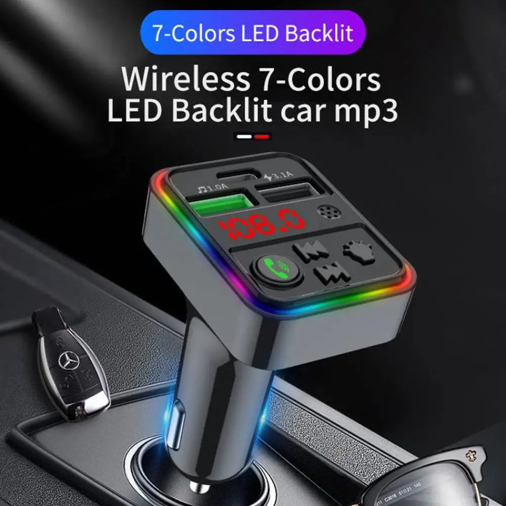 Беспроводной автомобильный радиоприемник адаптер MP3 плеер Bluetooth-совместимый FM-передатчик цветной дышащий свет Qc3.0 Pd Быстрая зарядка
Беспроводной автомобильный радиоприемник адаптер MP3 плеер Bluetooth-совместимый FM-передатчик цветной дышащий свет Qc3.0 Pd Быстрая зарядка