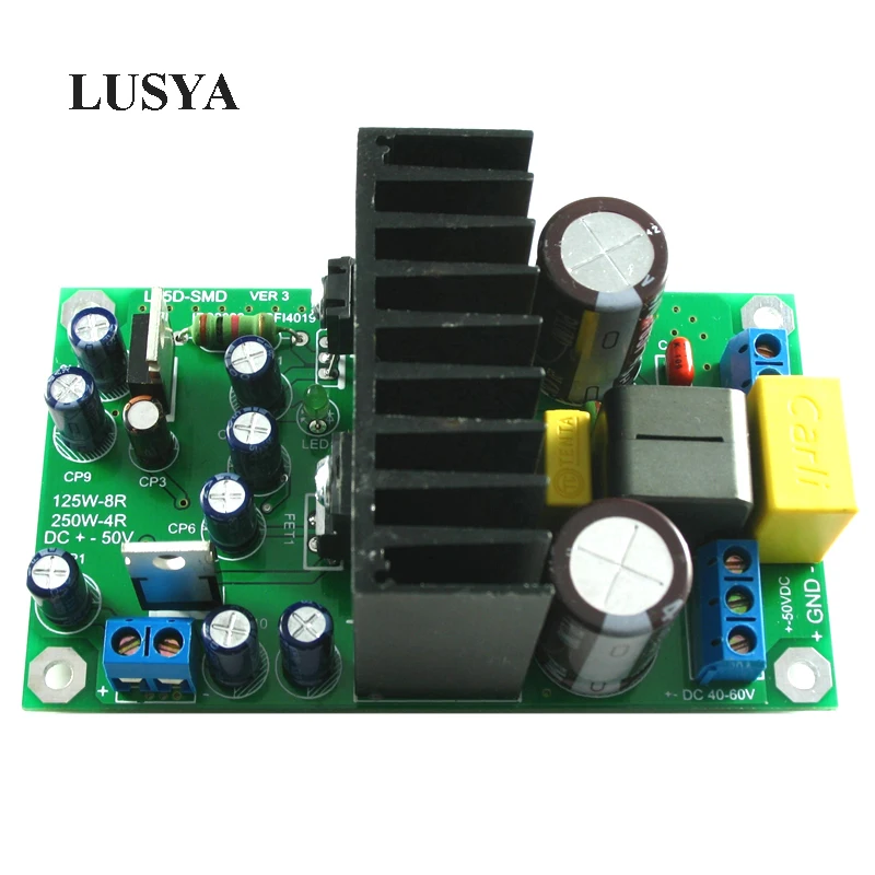 Lusya L15DSMD IRS2092S High power 250W Class D Audio Digital Mono Amplifier Board F4-003
Lusya L15DSMD IRS2092S High power 250W Class D Audio Digital Mono Amplifier Board F4-003