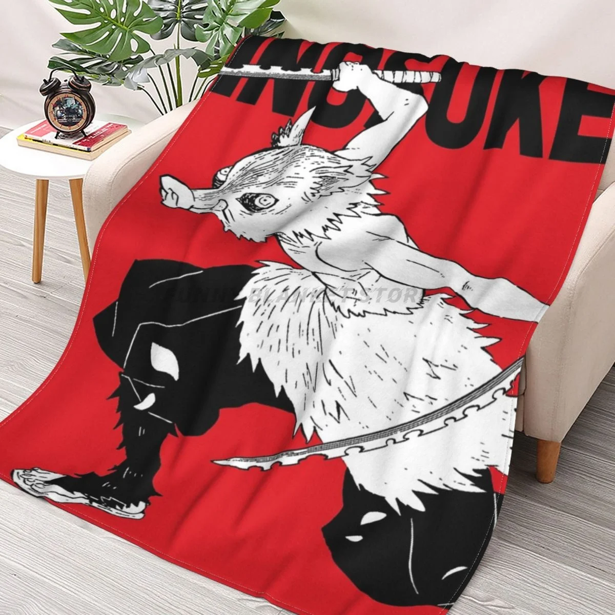 Inosuke Demon Slayer Throws Blankets Collage Flannel Ultra-Soft Warm picnic blanket bedspread on the bed
Inosuke Demon Slayer Throws Blankets Collage Flannel Ultra-Soft Warm picnic blanket bedspread on the bed