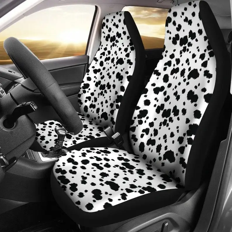 Dalmatian Dog Print Car Seat Covers Set White With Black Spots Fireman Firefighter Universal Fit for Car and SUV Bucket Seats
Dalmatian Dog Print Car Seat Covers Set White With Black Spots Fireman Firefighter Universal Fit for Car and SUV Bucket Seats