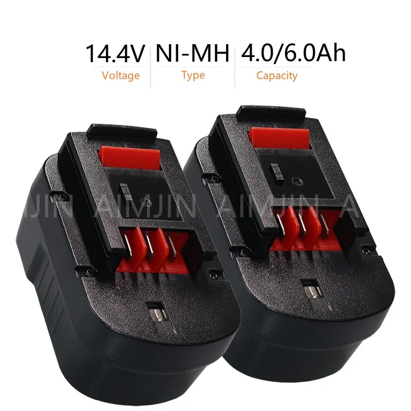 

14.4V HPB14 For Black And Decker 4000mAh/6000mAh Ni-Mh Replacement Batteries Firestorm FSB14 FS140BX 499936-34