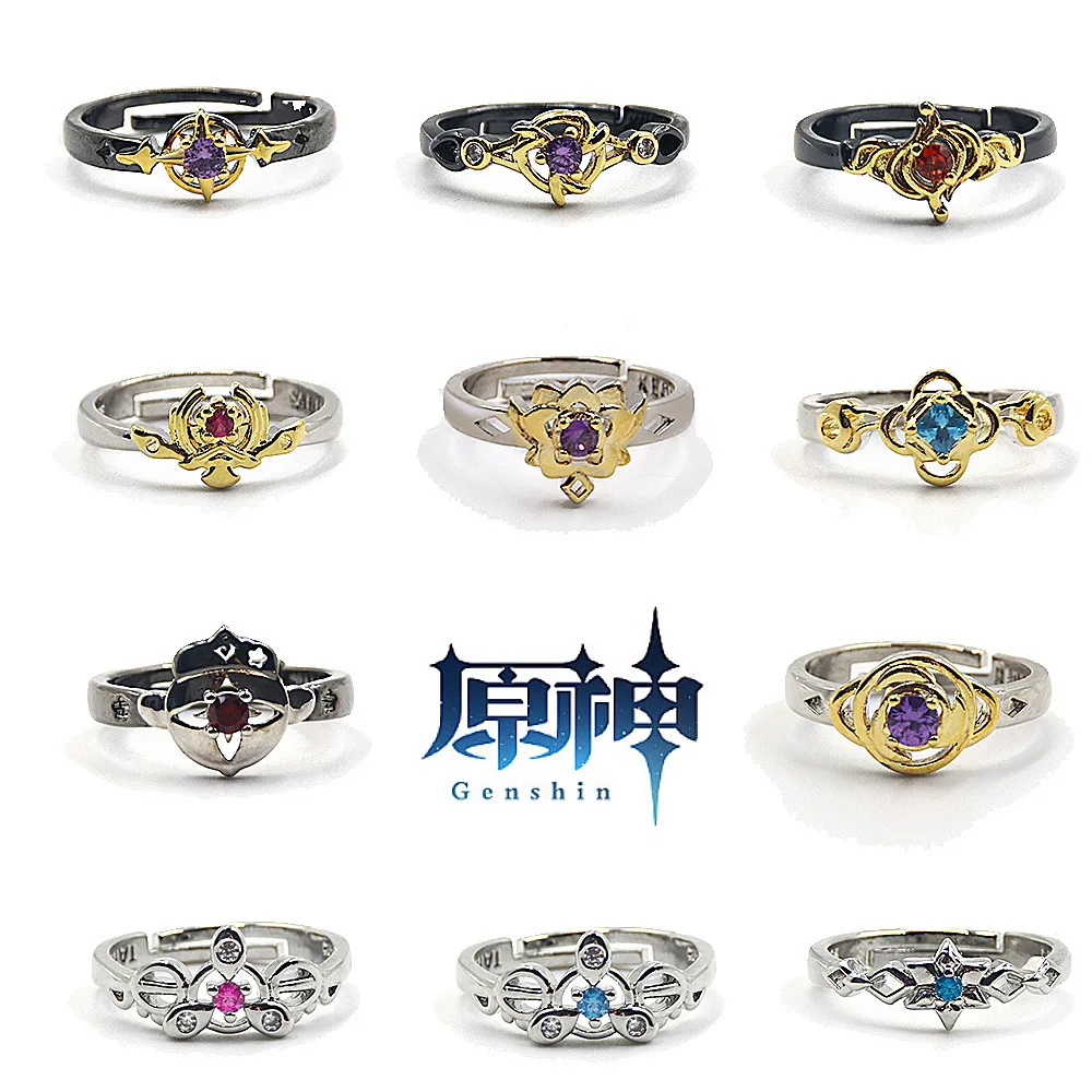 Game Genshin Impact Ring Cosplay Diluc Albedo Ganyu Xiao Characters Adjustable Rings For Men Open Ring Women Jewelry Accessory
Game Genshin Impact Ring Cosplay Diluc Albedo Ganyu Xiao Characters Adjustable Rings For Men Open Ring Women Jewelry Accessory