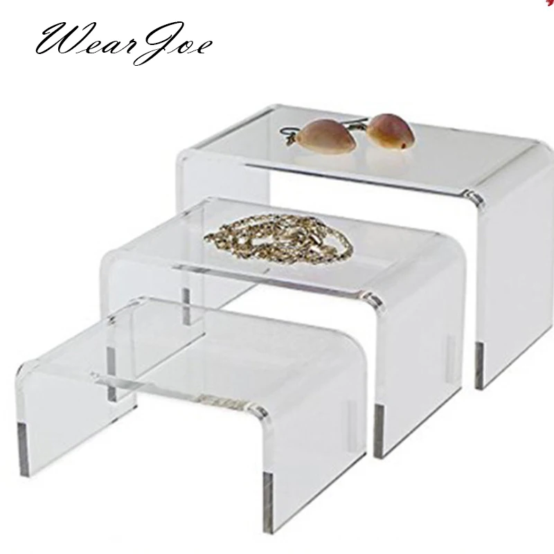 Transparent Thick U-shaped Acrylic Riser Live Sales Commodity Display Stand Rack Cosmetic Tabletop Jewelry Dolls Organizer Base
Transparent Thick U-shaped Acrylic Riser Live Sales Commodity Display Stand Rack Cosmetic Tabletop Jewelry Dolls Organizer Base