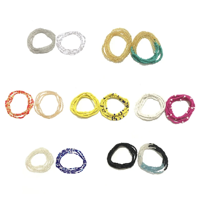 Pack of 2pcs Waist Beads for Women Girls Colorful Glass Belly Waist Beads African Belly Chain Jewelry Waist Chain Drop Shipping
Pack of 2pcs Waist Beads for Women Girls Colorful Glass Belly Waist Beads African Belly Chain Jewelry Waist Chain Drop Shipping