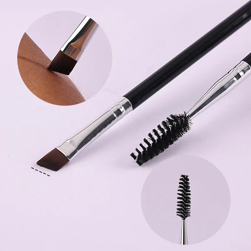 

Women Makeup Brush Double-ended Eyebrow Brush Eyelashes Brush Lash Curl Spiral Brush Angled Brow Powder Brush Eyebrow Brush Tool