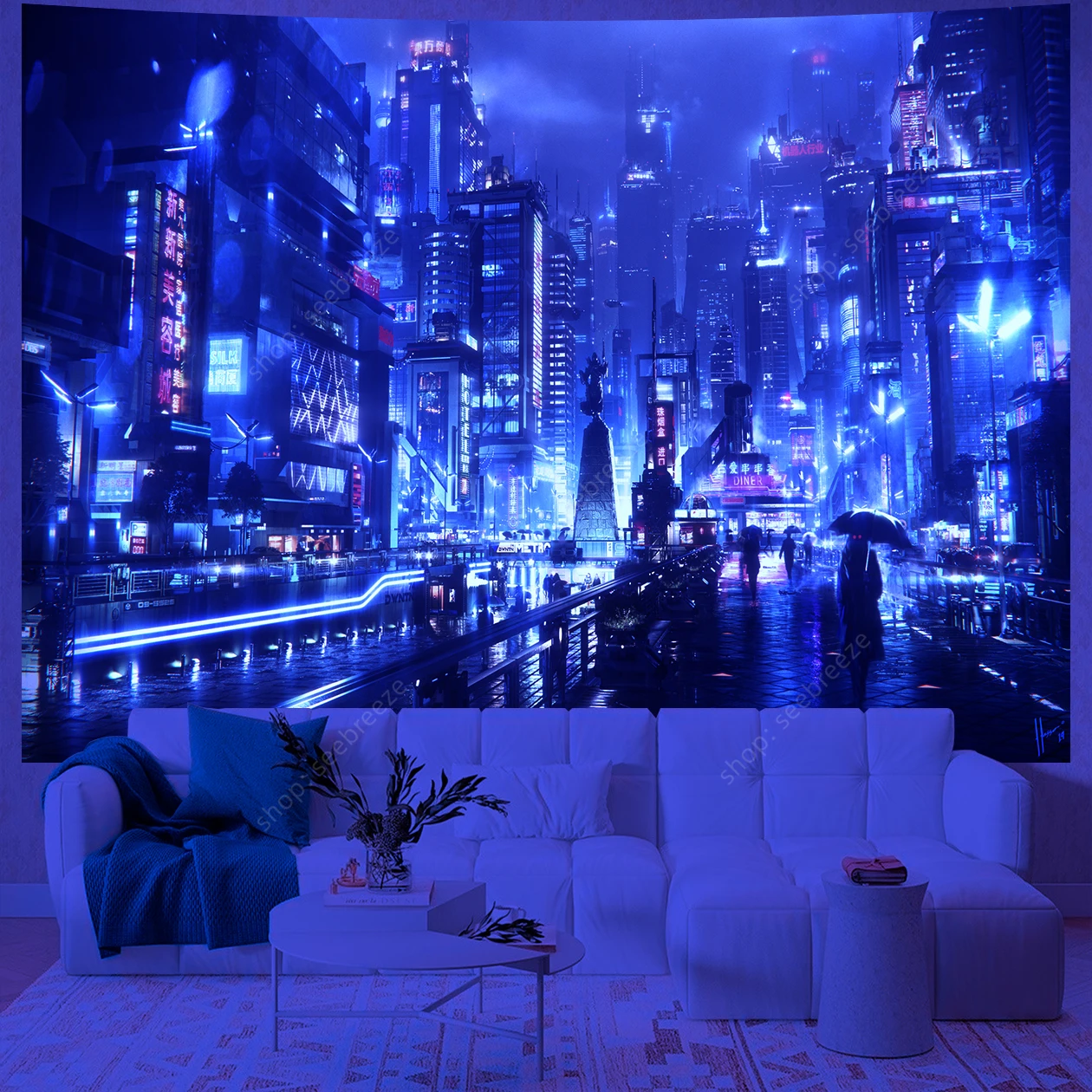 Психоделический гобелен на стену из полиэстера
Психоделический гобелен на стену из полиэстера