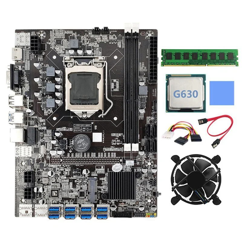 Материнская плата B75 для майнинга BTC + кабель SATA + DDR3 8 Гб 1600 МГц ОЗУ LGA1155 8xpcie USB адаптер B75 USB материнская плата для майнинга BTC
Материнская плата B75 для майнинга BTC + кабель SATA + DDR3 8 Гб 1600 МГц ОЗУ LGA1155 8xpcie USB адаптер B75 USB материнская плата для майнинга BTC