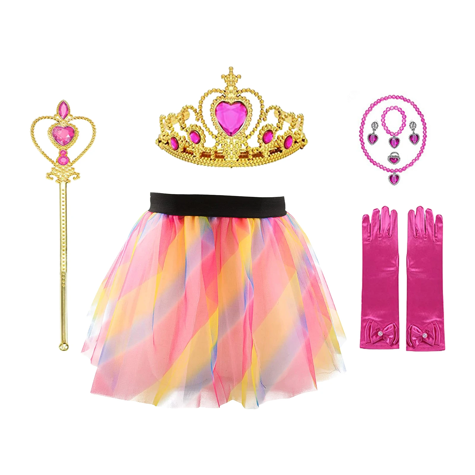 Elsa Dress Up Set 10 Pcs Kids Jewelry Dress Up Play Set Include Princess Skirt Crown Gloves Magic Wand Necklace Ring Earrings
Elsa Dress Up Set 10 Pcs Kids Jewelry Dress Up Play Set Include Princess Skirt Crown Gloves Magic Wand Necklace Ring Earrings