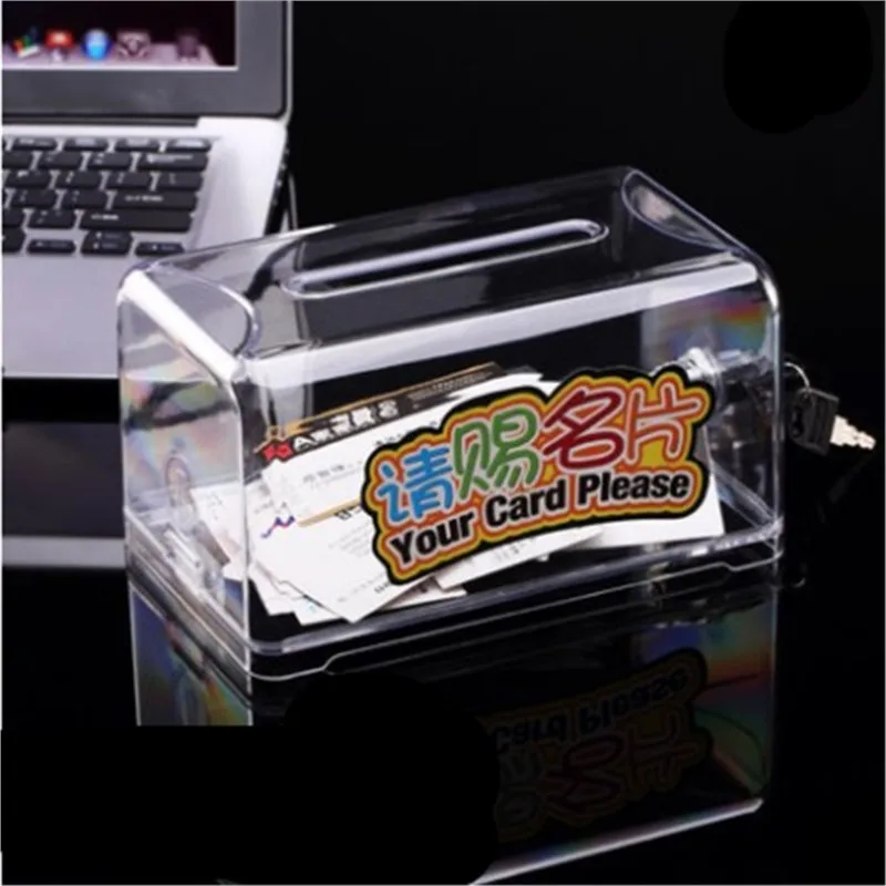 High capacity Exhibition hall Business Card Holder Ballot Box Suggestion Box With Stickers
High capacity Exhibition hall Business Card Holder Ballot Box Suggestion Box With Stickers