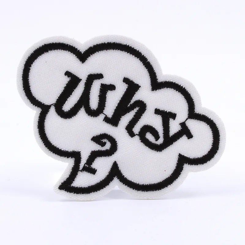30pcs/lot Anime Embroidery Patch White Cloud Why Letter T-shirt Bag Clothing Decoration Accessory Craft Diy Applique
30pcs/lot Anime Embroidery Patch White Cloud Why Letter T-shirt Bag Clothing Decoration Accessory Craft Diy Applique