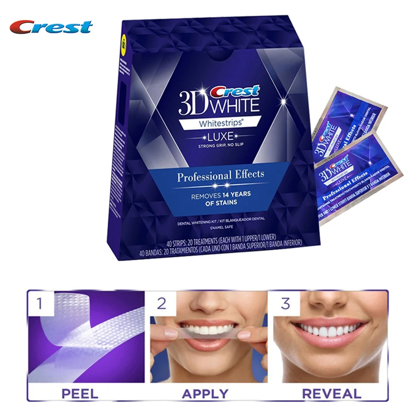 Crest Whitestrips 3D White LUXE профессиональные эффекты белые полоски Whiter Pro-белый гель лечение для взрослых отбеливание зубов
Crest Whitestrips 3D White LUXE профессиональные эффекты белые полоски Whiter Pro-белый гель лечение для взрослых отбеливание зубов