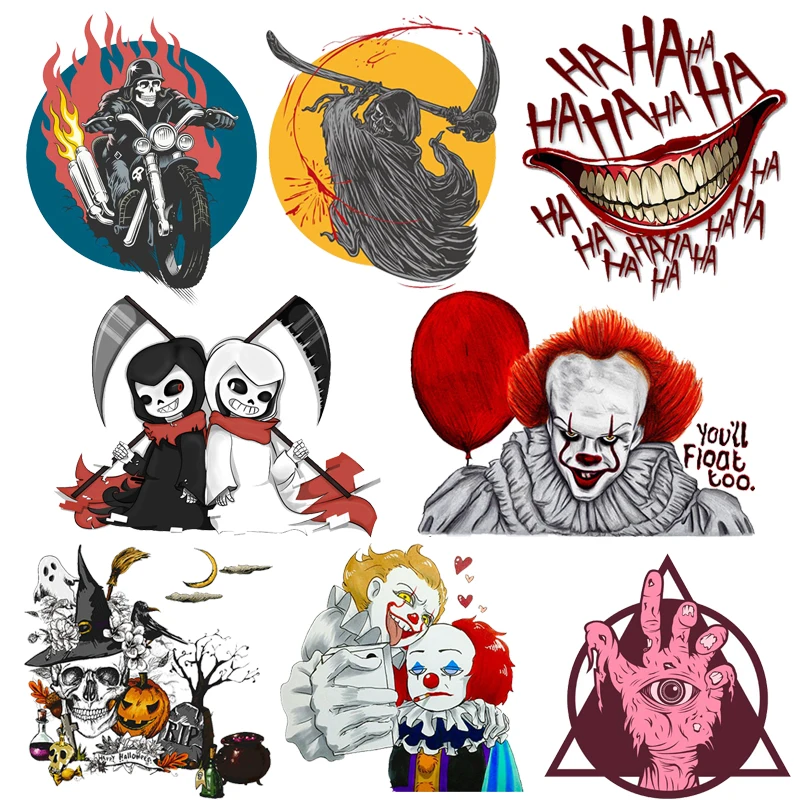 Hippie Punk Patch Thermo Sticker On Clothes Horror Movie Patches For T-Shirt Iron On Transfer For Clothing Applique Thermal DIY
Hippie Punk Patch Thermo Sticker On Clothes Horror Movie Patches For T-Shirt Iron On Transfer For Clothing Applique Thermal DIY