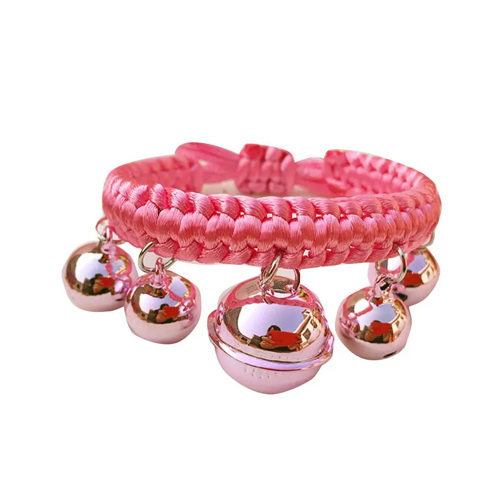 Cat Puppy Bell Collar Kitten Weaving Strap Pet Electroplating Adjustable Nylon Pet Supplies Collar 
Cat Puppy Bell Collar Kitten Weaving Strap Pet Electroplating Adjustable Nylon Pet Supplies Collar