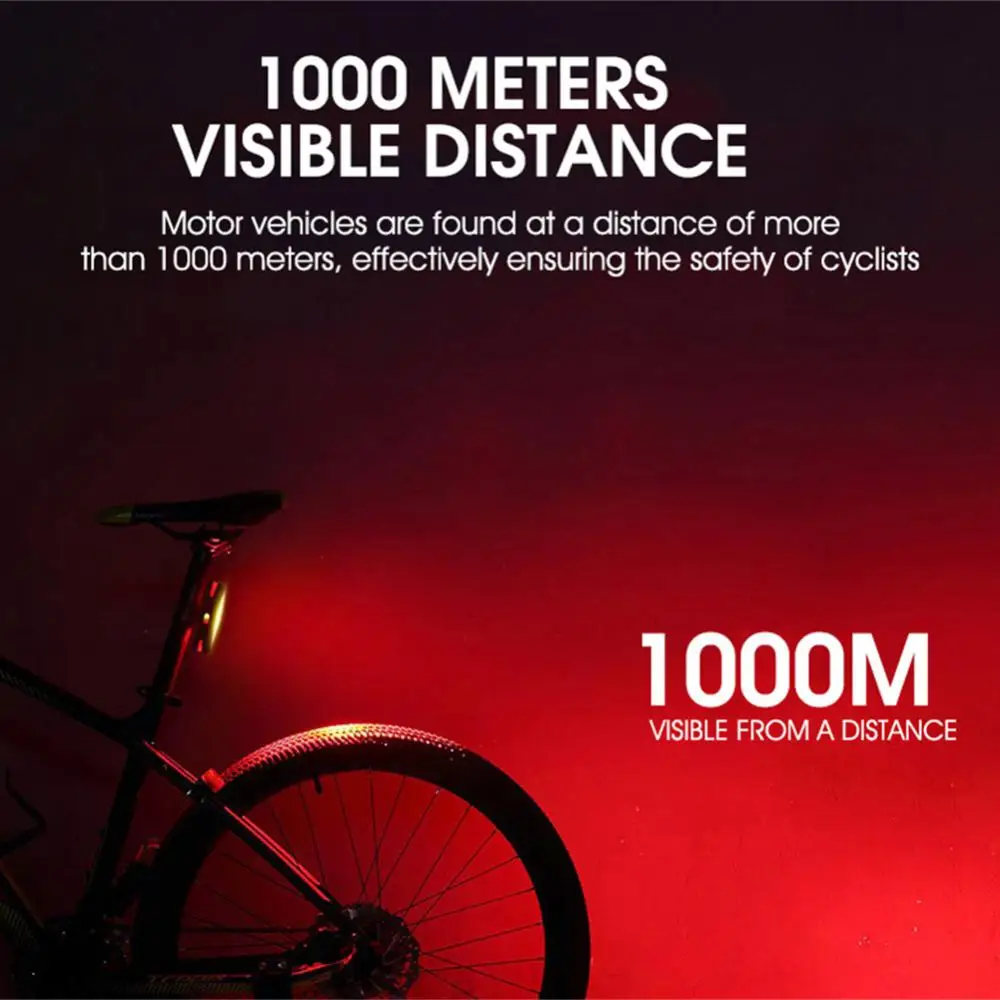 WEST BIKING 360° Rotation 1000LM Tail Light Bicycle Rear Light Highlight Highway Bike Mountain Bike Night Riding Flashlight Lamp
WEST BIKING 360° Rotation 1000LM Tail Light Bicycle Rear Light Highlight Highway Bike Mountain Bike Night Riding Flashlight Lamp